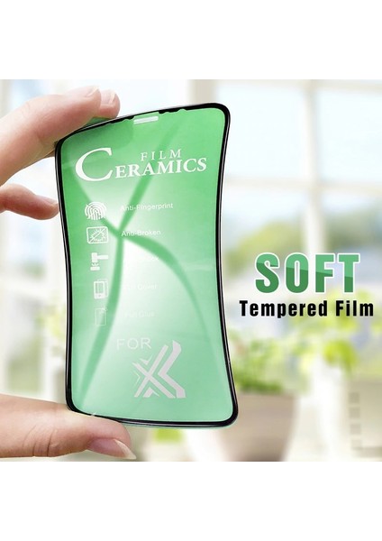 Apple iPhone Xs Max 5d Mat Seramik Tam Kaplayan Ekran Koruyucu Cam