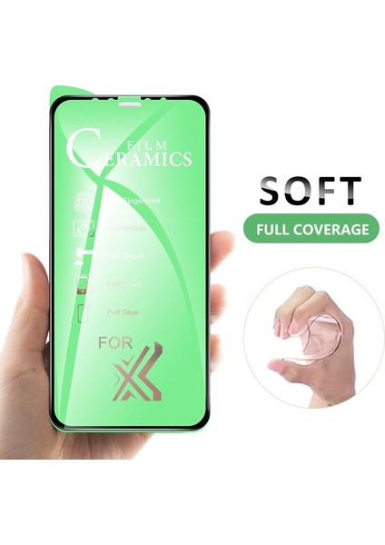 Apple iPhone 11 Pro Max 5d Mat Seramik Tam Kaplayan Ekran Koruyucu Cam