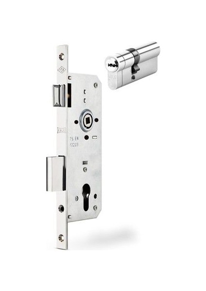 Silindirli Gömme Kilit 152 R 35mm Nikel