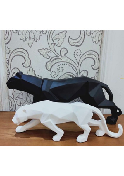 - Minimalist 2'li Leopar Biblo Heykel (Desk-54-55)