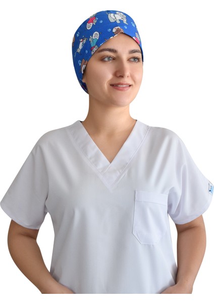 Mavi Köpekler Temalı Doktor Hemşire Hastane Cerrahi Bone