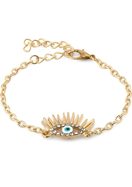 Kirpikli Göz Detaylı Bileklik DBBL3066