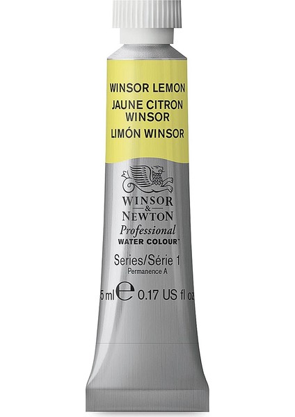 : Professional : Tüp Sulu Boya : 5 ml : Winsor Lemon 722 S.1