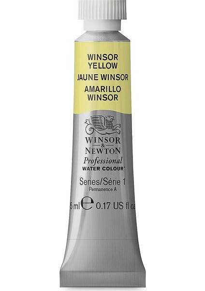 : Professional : Tüp Sulu Boya : 5 ml : Winsor Yellow 730 S.1