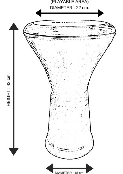 Mısır Darbuka Siyah