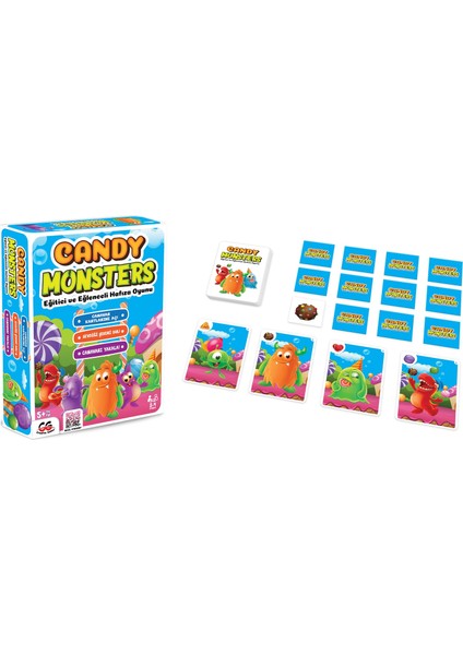 Creati Games Candy Monsters Eğitici Eğlenceli Hafıza Oyunu