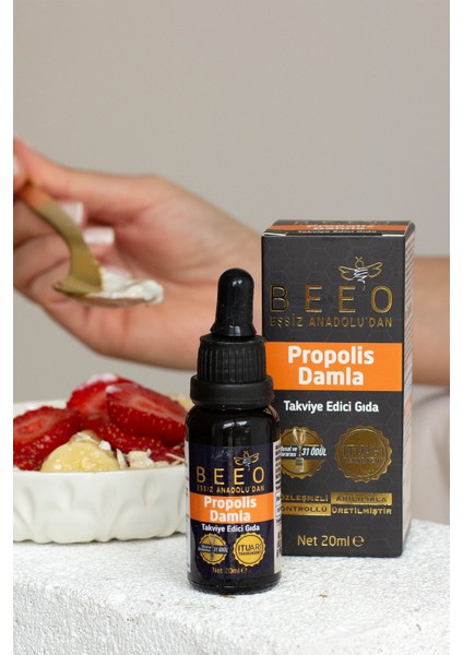 Bee' o  2'li 20 ml Suda Çözünür Propolis Damla 1'li 20 ml Propolis Damla