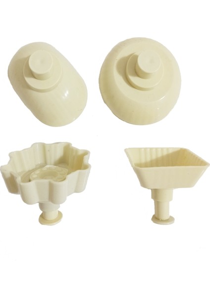 Plastik Pasta Kömbe Kerebiç Kalıbı 4 Adet