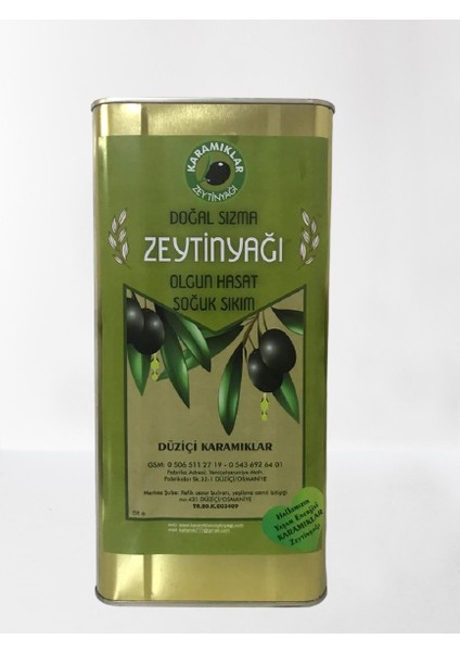 Doğal Sızma Zeytinyağı 5 lt