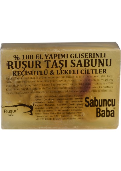 Ruşur Taşlı Keçi Sütlü Sabun 1 Adet
