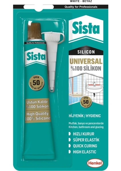 Henkel Sista Universal Silikon Beyaz 50 Gr