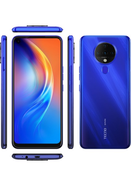 Spark 6 128 GB 4 GB Ram (TECNO Türkiye Garantili) Mavi modelleri