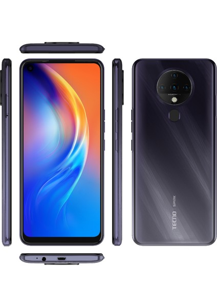 Spark 6 128 GB 4 GB Ram (TECNO Türkiye Garantili) Siyah