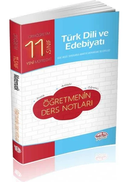 Editör Yayınları 11. Sınıf Türk Dili ve Edebiyatı Öğretmenin Ders Notları