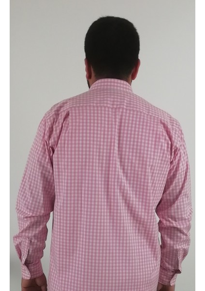 Regular Fit Pitikareli Likralı Erkek Gömlek