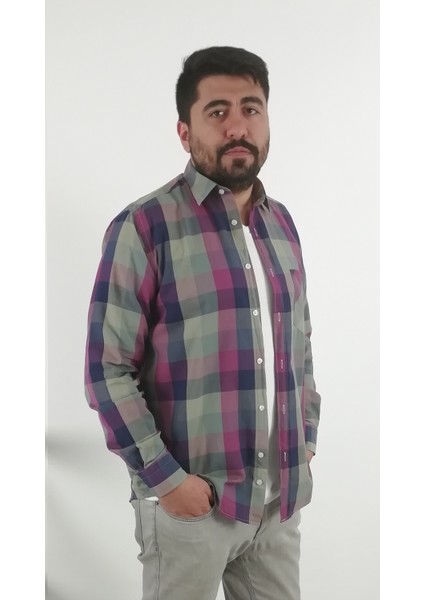 Regular Fit Ekose Vual Erkek Gömlek