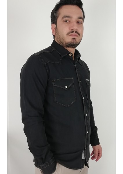 Slim Fit Western Kot Erkek Gömlek