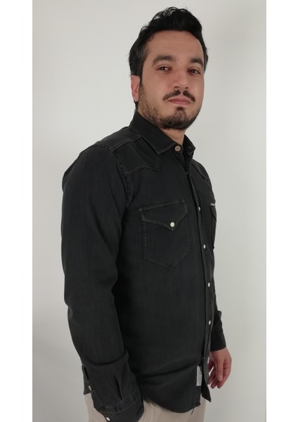 Slim Fit Western Kot Erkek Gömlek