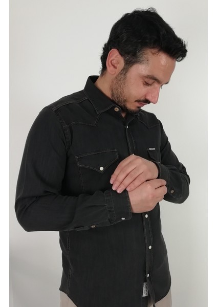 Slim Fit Western Kot Erkek Gömlek