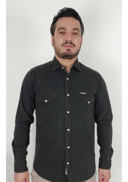 Slim Fit Western Kot Erkek Gömlek