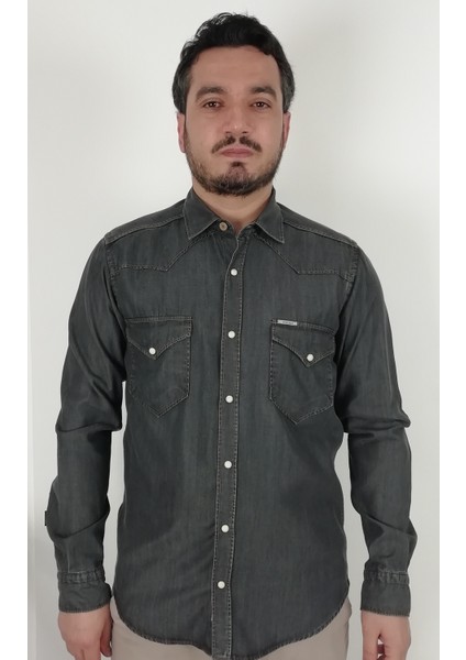 Slim Fit Western Kot Erkek Gömlek indirimleri