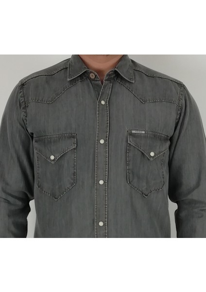 Slim Fit Western Kot Erkek Gömlek