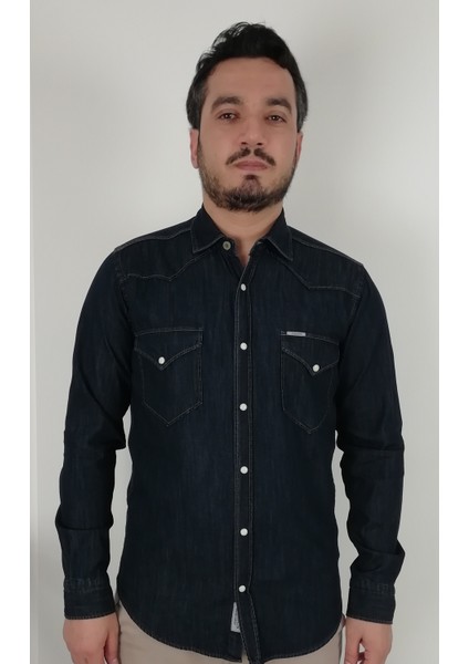 Slim Fit Western Kot Erkek Gömlek