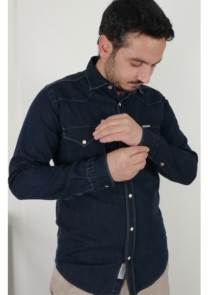 Slim Fit Western Kot Erkek Gömlek