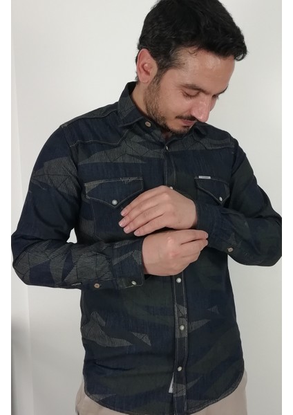 Slim Fit Western Kot Erkek Gömlek fırsatları