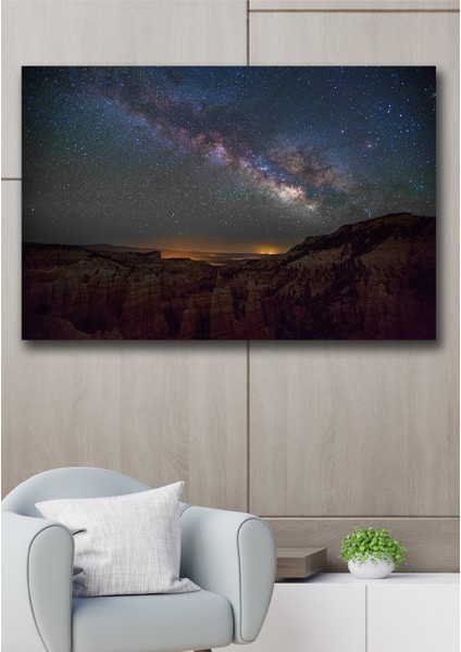50X70 Yıldızlar Kanvas Duvar Tablo