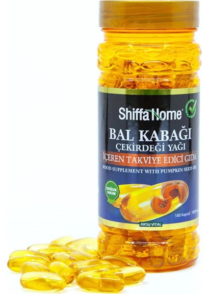 Shiffa Home Bal Kabağı Çekirdeği Yağı 1000 Mg 100 Softjel