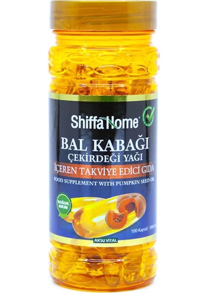 Shiffa Home Bal Kabağı Çekirdeği Yağı 1000 Mg 100 Softjel