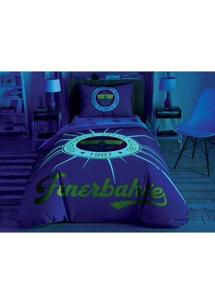 Fenerbahçe Light Glow Tek Kişilik Nevresim Takımı 160 x 220 cm