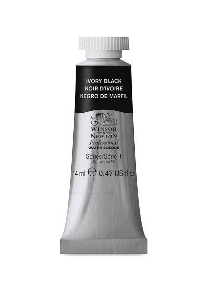: Professional : Sulu Boya : 14 ml : Ivory Black 331 S.1