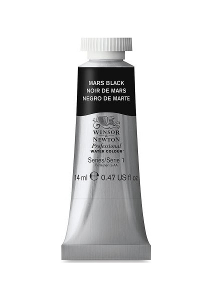 : Professional : Sulu Boya : 14 ml : Mars Black 386 S.1