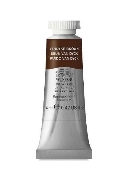 : Professional : Sulu Boya : 14 ml : Vandyke Brown 676 S.1