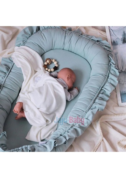 Yeşil Renk Fırfırlı Elite Babynest