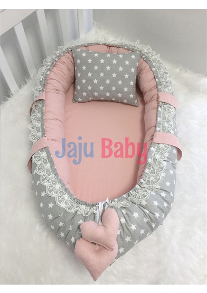 Gri ve Pudra Kombin Lüx Babynest