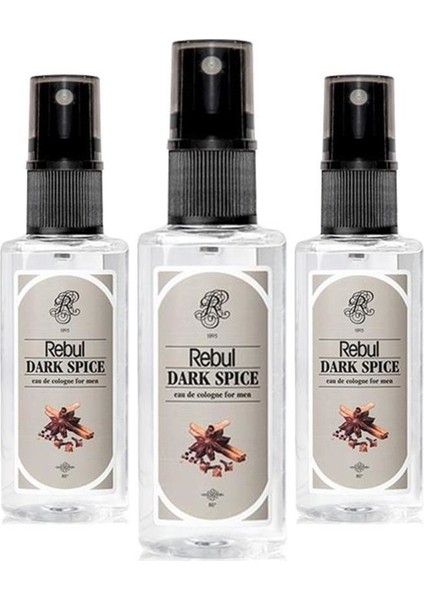Dark Spice Cep Kolonya 50 ml x 3