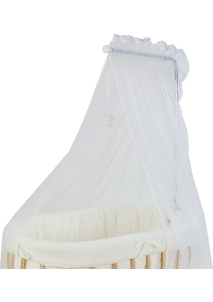 Beyaz Cibinlik Tülü & Metal Cibinlik Askısı