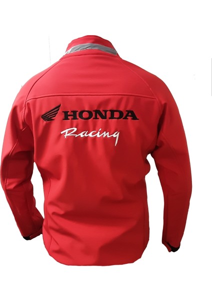 Honda Softshell Ceket Mont Rüzgar ve Su Geçirmez Kırmızı