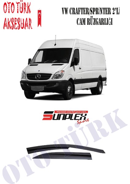 Volkswagen Crafter 2008 - 2017 Mügen Cam Rüzgarlığı Ön Sunplex fırsatları