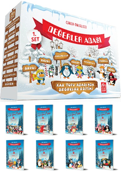 Model Eğitim Yayıncılık Değerler Adası Hikaye Seti 3 ve 4 Sınıf (8 Hikaye Kitabı - Değerlendirme Kitapçığı)