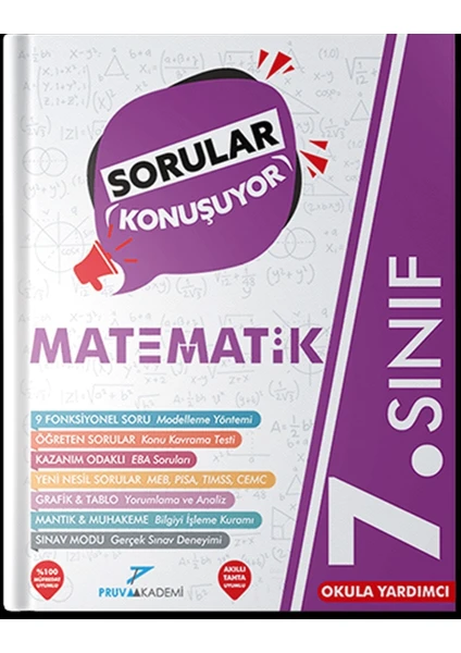 Pruva Akademi 7. Sınıf Matematik Yeni Nesil Soru Bankası