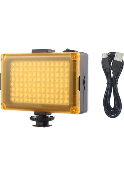 Video LED Işık 104LED Type-C ile Sürekli Çalışma Ekstra 2 Kızaklı