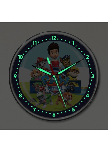 Dekor Loft Premium Gece Parlayan Paw Patrol Çocuk Odası Duvar Saati fiyatları