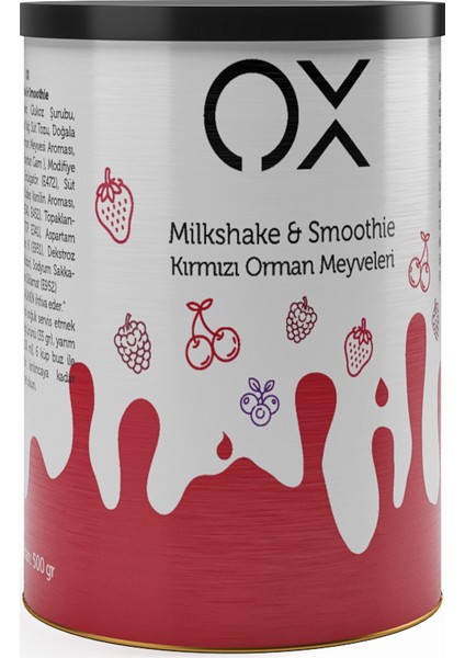 Kırmızı Orman Milkshake 500 G