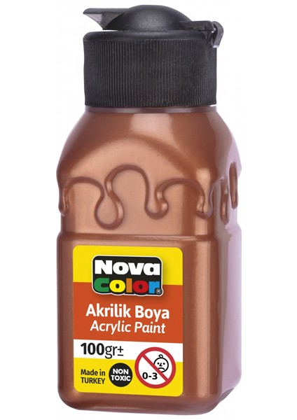 NC-2037 Akrilik Boya Şişe 100 cc Bakır