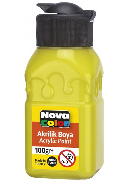 NC-2032 Akrilik Boya Şişe 100 cc Limon Sarısı