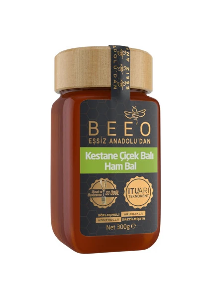 Bee' o  Kestane Çiçek Balı (Ham Bal) 300g